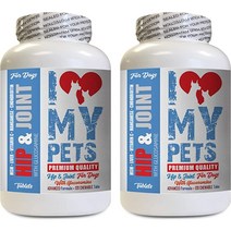 강아지 관절 영양제 관절약 보조제 I LOVE MY PETS LLC Hip and Joint for Dogs Treats - Dog Support MAX Strength Formu