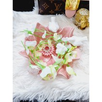 핑크빛 도자기 수반