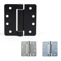 스프링경첩 힌지 힘조절기능 3색상, 1.4인치스프링경첩(크롬)102x102mm