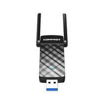 와이파이 6 USB 어댑터 11AX 1800Mbps 와이파이 동글 USB3.0 무선 와이파이 네트워크 카드 기가비트 듀얼, 01 Black
