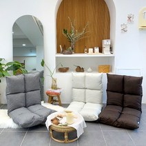 UIY154844좌식의자 폴딩 좌식소파 리클라이너 쇼파베드 1인용 각도조절 좌식쇼파 패브릭쇼파 등받이 의자, 브라운(극세사)