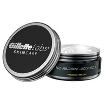Gillette 질레트 질레트Labs의 남성용 빠른 흡수 페이스 모이스처라이저 경량 및 수분 공급 비타민 B3 + 해초 포함 96.4g(3.4온스), Face Moisturizer, 96.4g