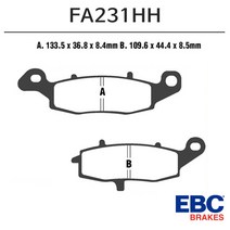 EBC브레이크패드 FA231HH, 1개