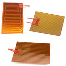 난방분배기 모든 세관 12v24v dc 유연한 eeletric 폴리이 미드 필름 히터 전기 전선 용 가열 요소 오일 탱크 3d 인쇄, 100x100mm 90w 12vdc