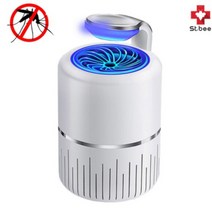 UV-LED 모기 포충기 모기유인제 증정 전기모기퇴치기 USB 모기트랩 포집기 차박 캠핑용, 세인트비 모기포집기 MQ200-화이트+모기유인제