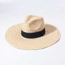 라피아 햇 여성용 빅 브림 태양 여름 영국 탑 비치 휴가 와이드 페도라 밀짚 인 패션 도매