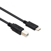 CMT C타입 to USB2.0 B타입 프린터 복합기 연결케이블 썬더볼트3 맥북에어 맥북프로 야마하P125 디지털피아노 미디 녹음용 연결선, 1m, 1개