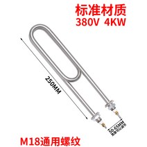 온수 물탱크 히터봉 가열 열봉 온수봉 보일러 물히터, 표준 재료 250 길이 380V 4KW