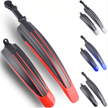 앞뒤세트 MTB 자전거 물받이 머드가드 흙받이 튐방지, 머드가드 블루