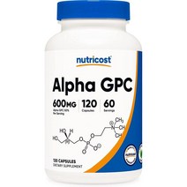미국직구 뉴트리코스트 알파 GPC 1인분당 600mg 채식 캡슐 120개 - 비GMO 및 글루텐 프리, 수량, 상세참조
