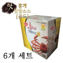 홍게맛장소스 골드 1.8L x 6개 발효펩타이드플러스 천연재료발효 홍게원액 다시마 마늘 당귀 웰빙맛간장