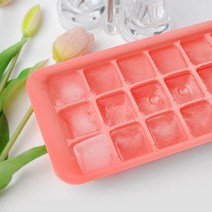 사각 얼음틀 18구 (핑크/화이트), 화이트
