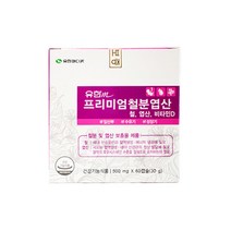 유한 프리미엄 철분엽산 비타민D 60캡슐 3중복합 임산부철분제 임산부영양제