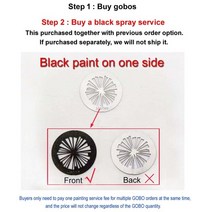 Gobo LED 무빙 헤드 스팟 빔 워시 라이트 OD 11mm 110 개, One Side Spray SVC