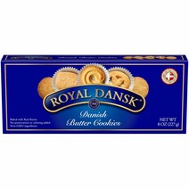 Royal Dansk 덴마크 버터 쿠키 226.8g(8온스) 3개입, 8 Ounce (Pack of 3)
