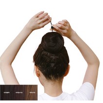 승무원머리망 상고머리 편의점머리망 당고머리 똥머리가발똥머리묶는방법 업스타일 투톤브라운, Red, 2팩, 단일