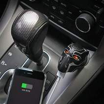 제이큐 MARVEL 시빌워 피규어 차량용 시거잭 충전기 2포트USB, 블랙팬서