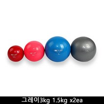 금우 금우 소프트 웨이트볼 / 그레이3kg 1.5kg x2ea