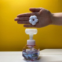 꽃모양 핸드워시 이시영 플라워솝 거품 꽃모양폼 폼플라워 공병 용기, 그린