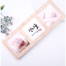 나무3구액자 탁상용 메탈사진인쇄 돌사진 웨딩촬영 커플사진