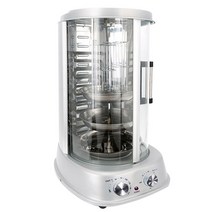 전기구이통닭 옛날 치킨 통구이 족발 에어프라이어 무연 바베큐 그릴 회전 꼬치 기계 브라질 바베큐 기계 구운 고구마 가정용 상업용 로스트 로스트 오리 오븐, 은 대형 회전식 오븐 무료 그릴 5개 세트 오리