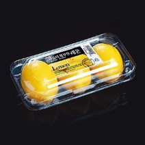 태방파텍 포장용기 TB-407-3 [레몬 3입] / 과일트레이 과일포장용기 농산물포장 식품포장재