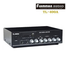 FLAMMAN TL-400A 플라맨 멀티앰프 미니앰프 카페 매장 다용도앰프 2채널 200W 대한민국 국산