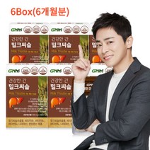 GNM자연의품격 GNM 조정석 건강한 간 밀크씨슬 6박스(총 6개월분) / 간건강 실리마린 비타민B 판토텐산, 기타