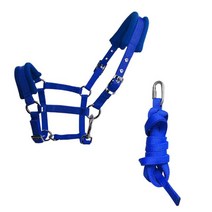 승마용품 승마헬멧 승마안장 승마가방말고삐 끈 하네스 웨빙 승마 로프 내구성, 06 L Size Blue