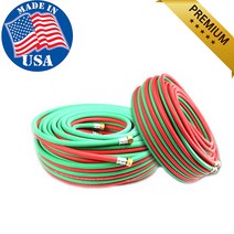 고압에 강한 미국 프리미엄 미제 쌍줄 산소 호스 5 x 30M, 1개