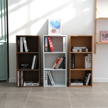 포메리트 심플 3단 책장(W400 x D240 x H900(mm)), 색상:엔틱