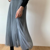 VANANA2 데일리 영롱 펄 주름 플리츠 스커트