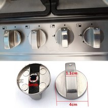 가스렌지손잡이 가스레인지 노브 점화 손잡이 1pc 금속 실버 범용 손잡이 밥솥 오븐, 은