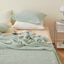 마일드 모달 와플 이불(MiniS/SS/Q) 애쉬민트, SS이불단품