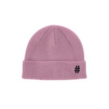 [빠른출고]/BEENTRILL 해시태그 자수 미드 비니(핑크)