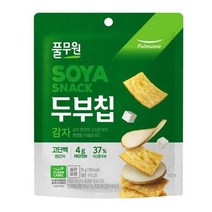 풀무원 사무실간식 탕비실 어린이집 영양간식 주전부리 군것질 두부칩 감자 고단백칩 국산콩두부 35g, 12개