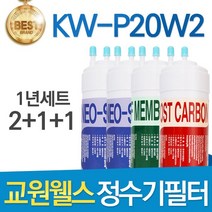 교원웰스 KW-P20W2 고품질 정수기 필터 호환 1년세트