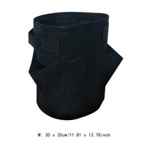 분갈이매트 정원 야외 심기 성장 가방 딸기 수직 꽃 허브 파우치 뿌리 통기성 야채 라운드 재사용 가능한, 02 Black M