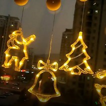 인테리어 LED 조명 카페 까페 매장 업소 가정 창문 윈도우 텐트 차박 크리스마스 장식 용품, 트리