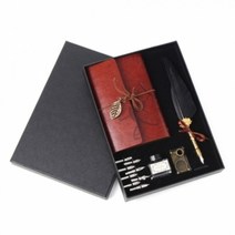 기타 스펠틱 깃털 만년필 밴딩 다이어리 5종 1세트 블랙, 단품