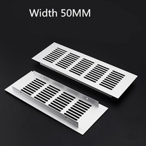 플렉스샤프트 하수관 배관 청소기 통풍구 천공 시트 알루미늄 공기 환기 그릴 커버 옷장 신발 에어컨 홈, 04 Width 50MM_04 length 150MM