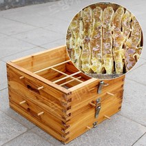 토종벌통 양봉벌통 양봉자재 꿀 됫박 벌통 중간 벌 격자 상자 꿀벌 흙 전나무 벌집 미끼 벌통 배럴 격자 벌집 고풍 흙 양봉 모집 꿀벌 배럴, [02] 건조 3단 격자 상자3개의 관찰창 포함