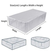 테라스가림막 파고라 DIY 천막 정원 파티오 보호 커버 옥스포드 천 가구 먼지 등나무 테이블자 소파 방수 레인 105 사이즈