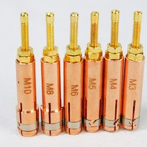 10pcs 콜릿 척 M3 M4 M5 M6 M8 M10 커패시터 방전 CD 스터드 용접 총 용접 토치 스터드 용접 기계, 02 M4