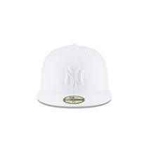 뉴에라 mlb모자 뉴욕 양키스 New Era New York Yankees MLB Basic 59Fifty Fitted Cap Hat White 11591120 (Size 7)