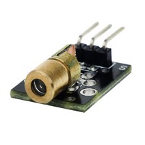 센서 3v-5v 650nm 조정 가능한 미니 레이저 모듈 5MW Arduino 레드 스폿 다이오드 구리 헤드 레벨 미터 접지 와이어 10 개, [01] Laser sensor module, 01 Laser sensor module