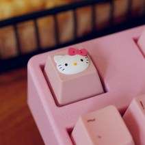 해외 키티 핑크 레드 그린 키캡 예쁜 키캡 키보드꾸미기-12176, 옵션02