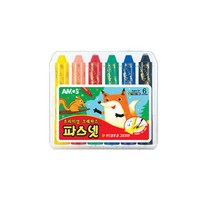 H.D. 미술놀이 유아 6색 크레파스 크레용 크레파스 파스넷