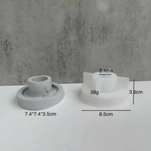 레진아트재료 키트 세트 몰드 러브 크리스탈 캔들 홀더 실리콘 몰드 DIY 스퀘어 에폭시 수지 주조 공예 양초 보관 몰드123216, F