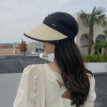 실버스 여성 여름 라탄 썬캡 모자